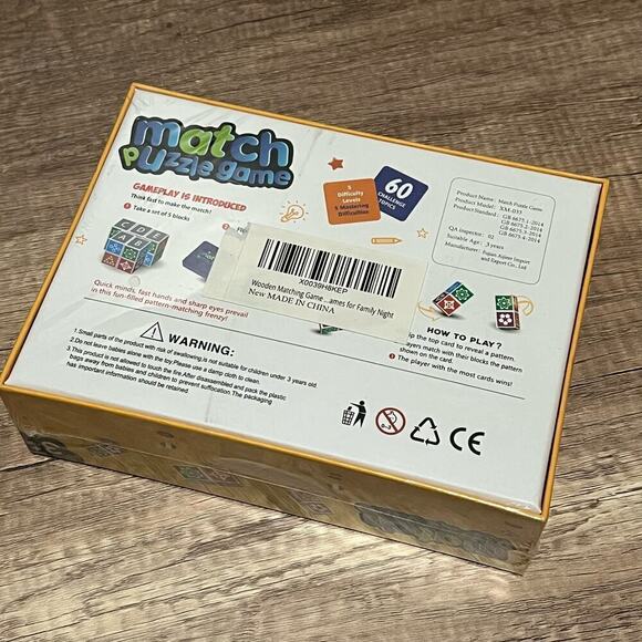 Match Puzzle Game Matching for Kids and Family Night Age 3+ Christmas Gift Baby - Picture 5 of 7